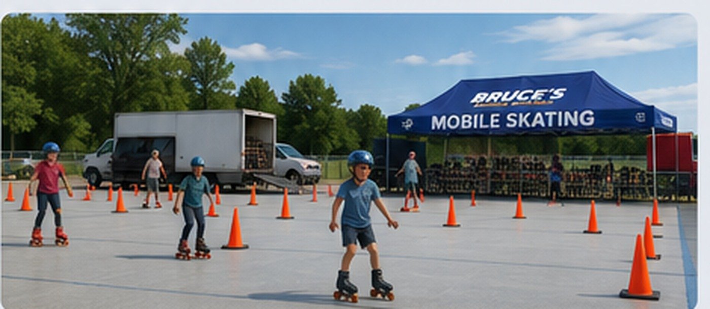 Outdoor roller skating event